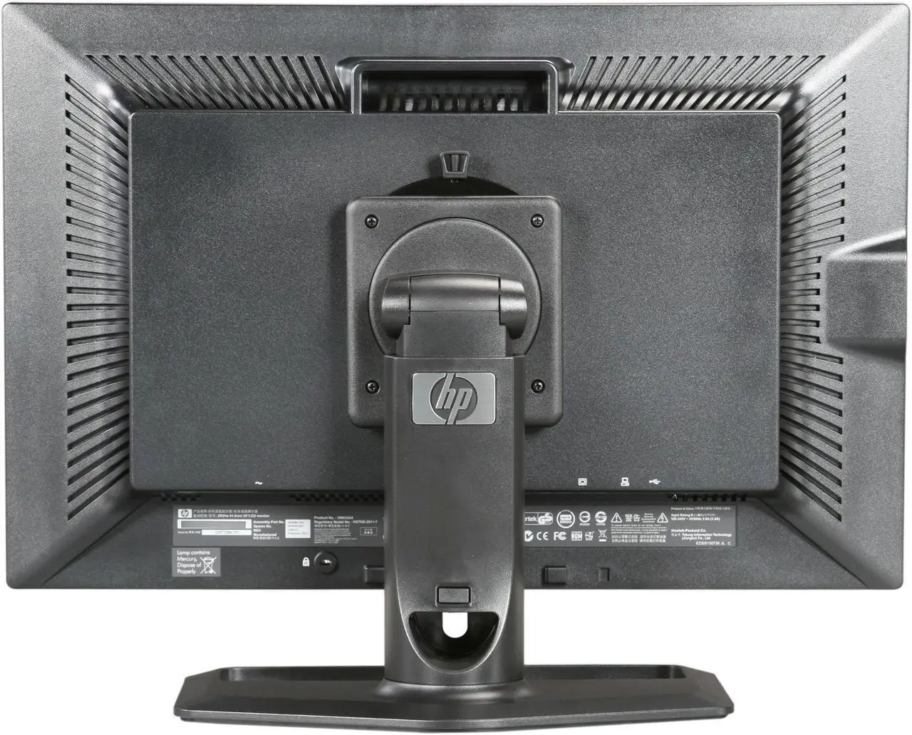 Alt view image 5 of 10 - HP ZR24w 24'' S-IPS Tilt&Swivel Adjustable Widescreen LCD Monitor w/5 USB hub & Display port 400 cd/m2 3000:1 DCR