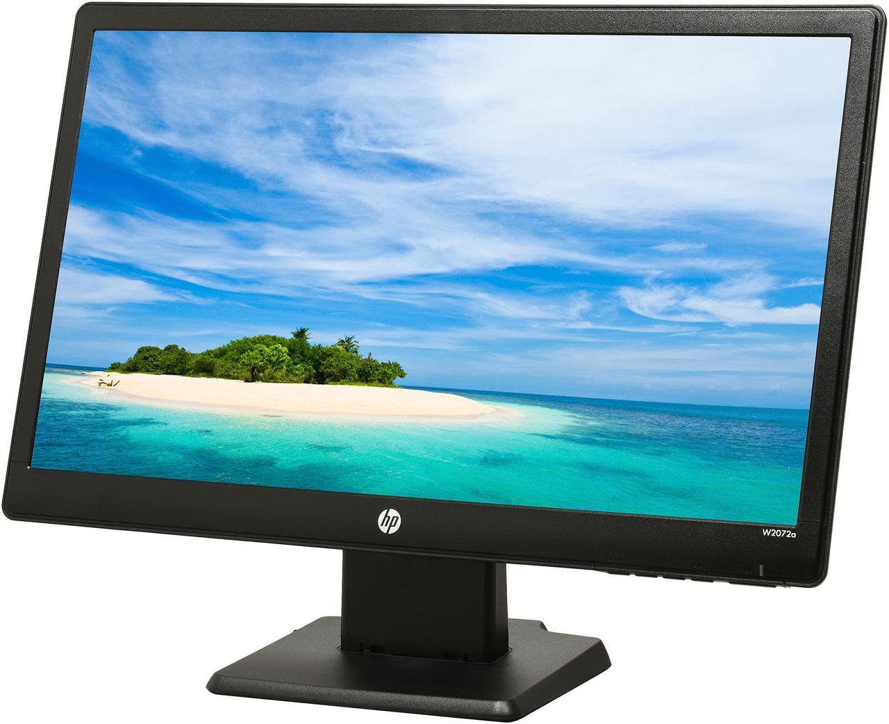 HP W2072a Black 20" 5ms  Widescreen LED-Backlit LCD Monitor 200 cd/m2 3000000:1 (600:1) Built-in Speakers