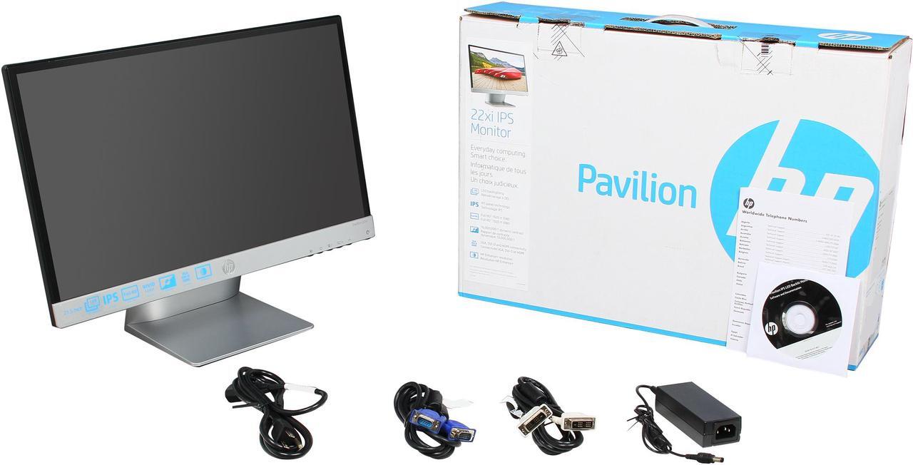 Alt view image 8 of 8 - HP 21.5" 60 Hz IPS LCD Monitor, IPS Panel 7 ms D-Sub, DVI, HDMI Pavilion 22xi