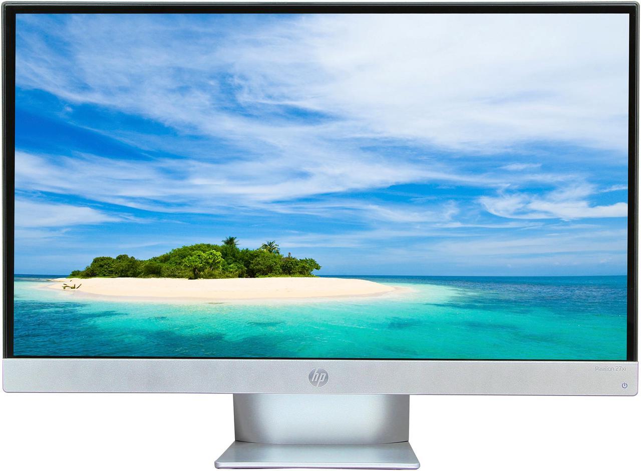 Alt view image 2 of 7 - HP Pavilion 27xi Silver / Black 27" 7ms IPS HDMI LED Backlight LCD Monitor 250 cd/m2 10,000,000:1