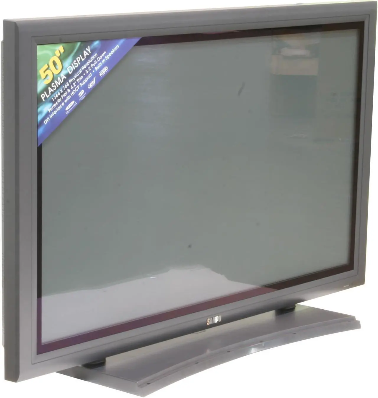 Alt view image 2 of 10 - SAMPO 50" HD-Ready Plasma TV PME-50X7