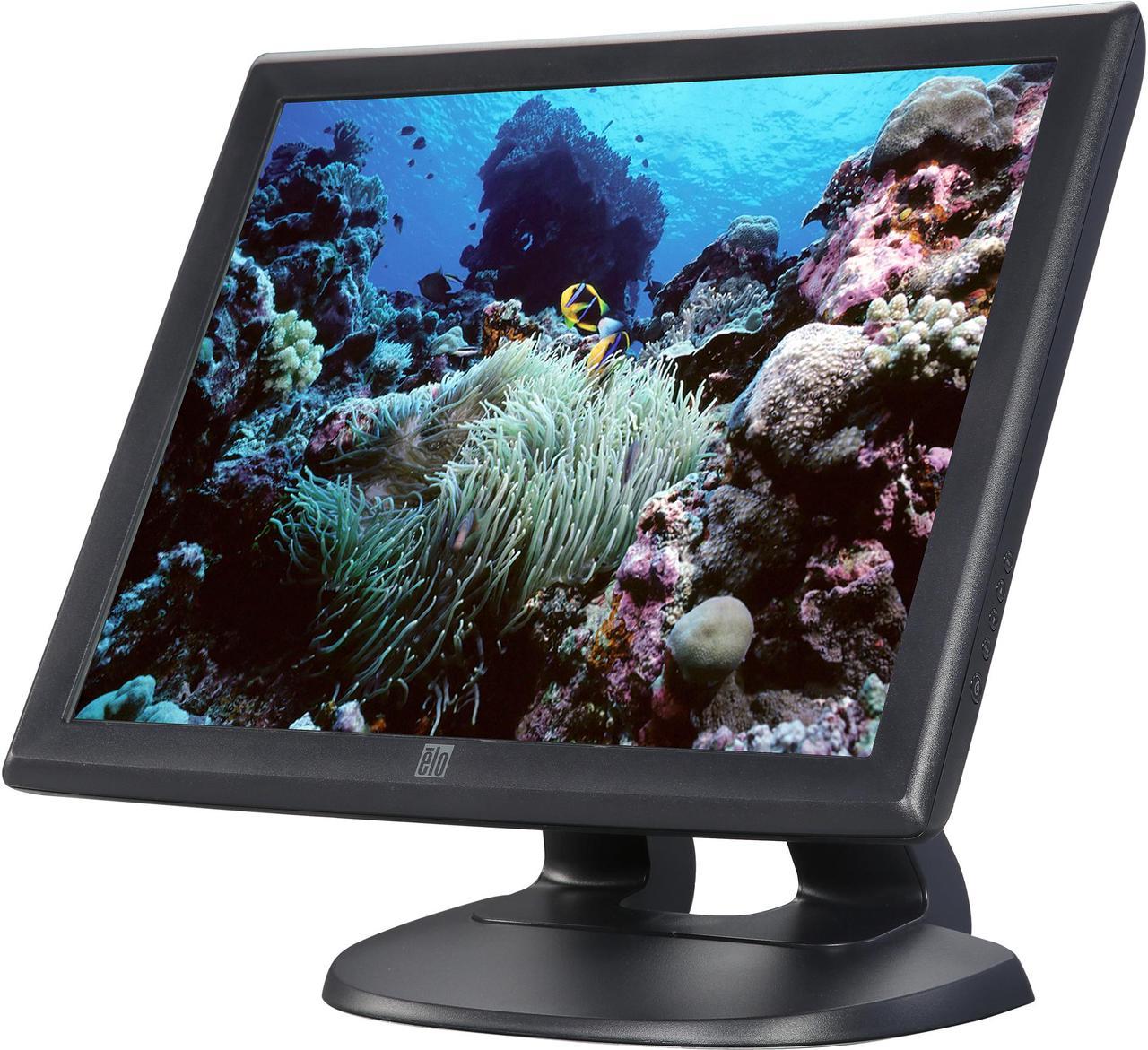 Elo E607608 1915L 19" Touchscreen Monitor, OSD, 5-Wire Resistive (AccuTouch) Single-Touch - Dark Gray (Americas, EMEA)