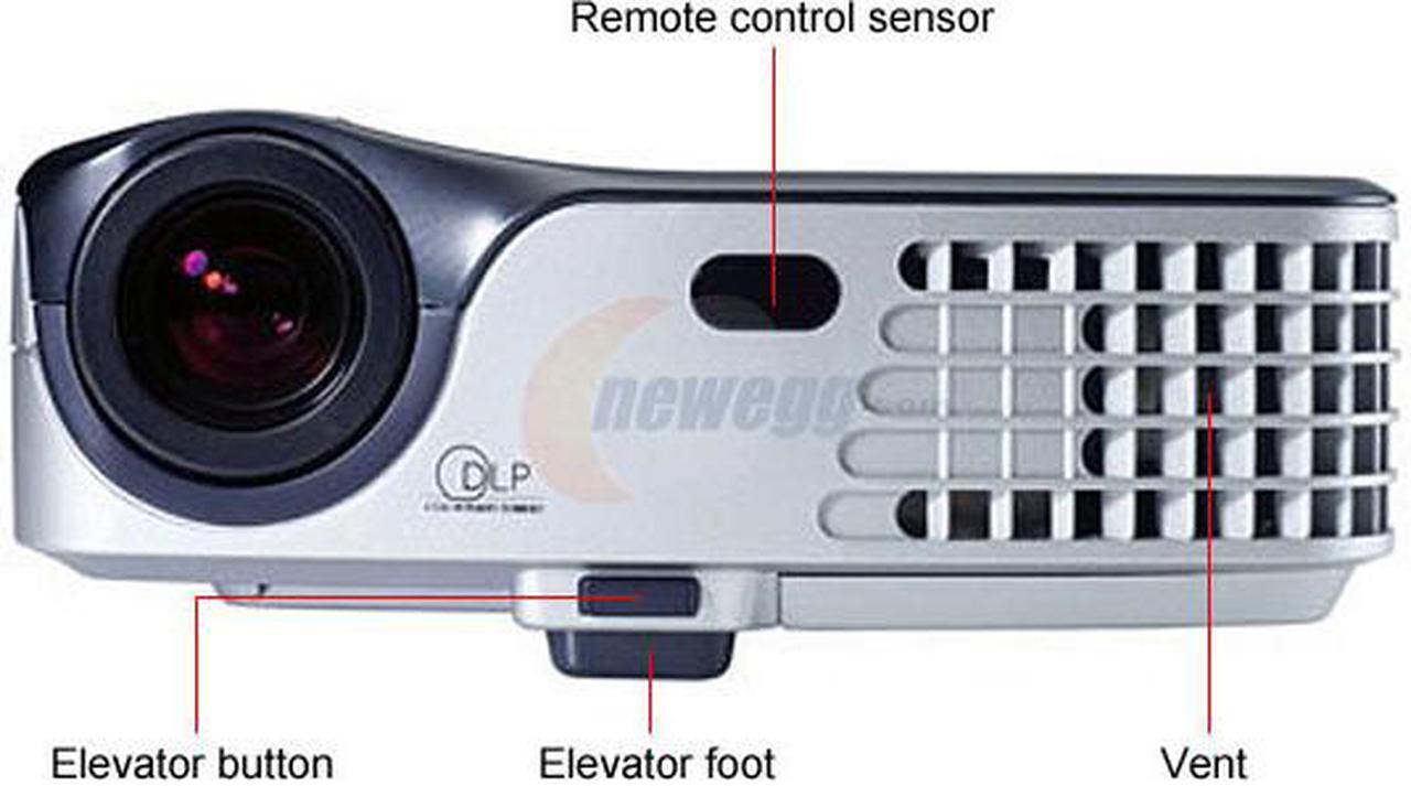 Alt view image 4 of 6 - Optoma EP729 1024 x 768 1600 Lumens DLP Projector 2200:1