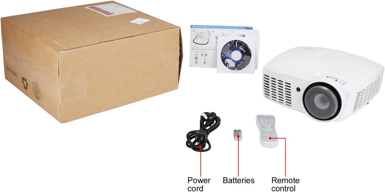 Alt view image 8 of 8 - Optoma HD161X 1920 x 1080 DLP Projectors 2000 Lumens 40,000:1 (full on/full off)