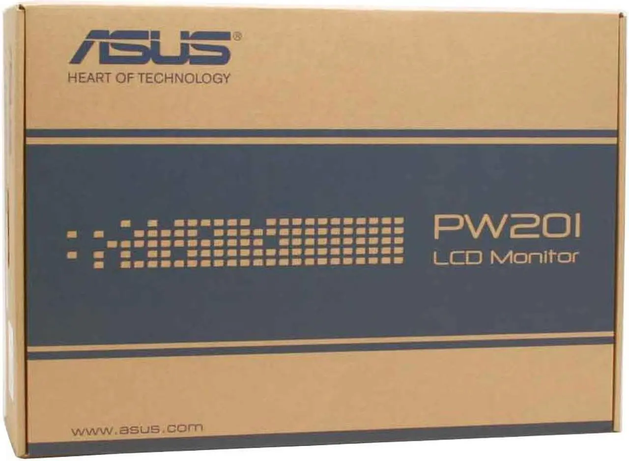 Alt view image 14 of 14 - ASUS PW201 Black-Silver 20" 8ms DVI Widescreen Glossy Anti Glare LCD Monitor with Pivot and Swivel Adjustments 350 cd/m2 800:1 Built in Speakers