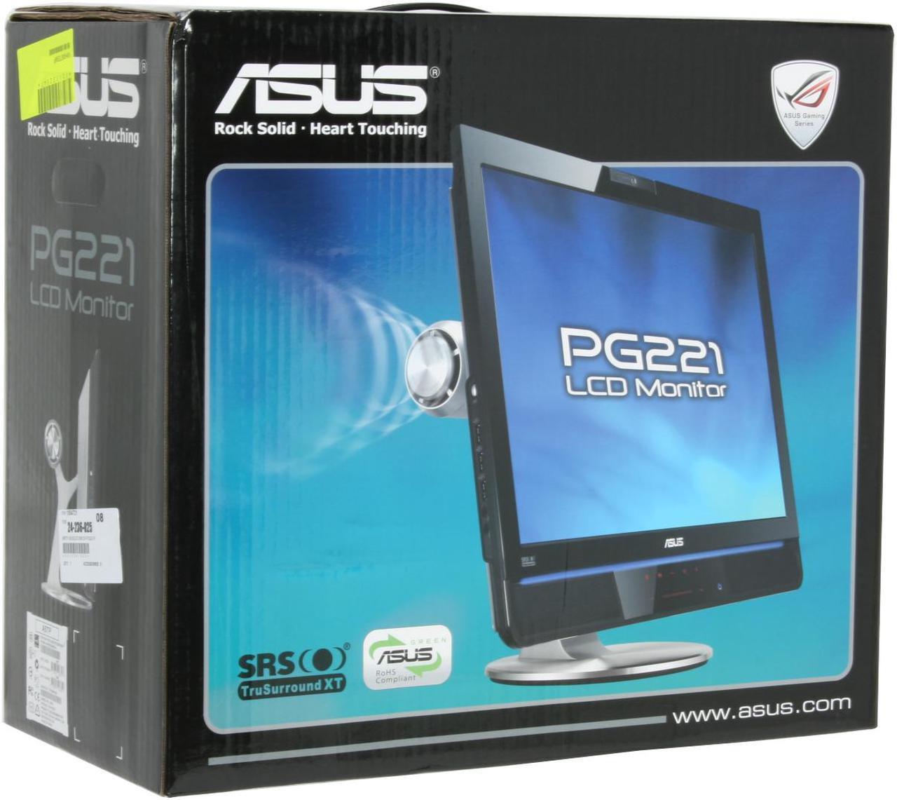 Alt view image 12 of 12 - ASUS 22" TFT LCD WSXGA+ LCD Monitor w/1.3M Pixel Webcam 2ms(GTG) D-Sub, DVI-D PG221