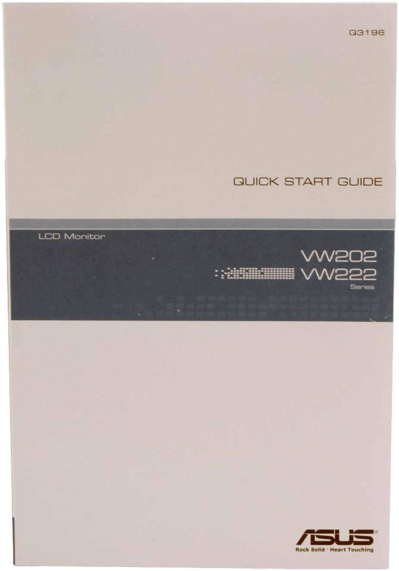 Alt view image 11 of 12 - ASUS 22" WSXGA+ LCD Monitor with HDCP support 2ms(GTG) D-Sub, DVI-D VW222U