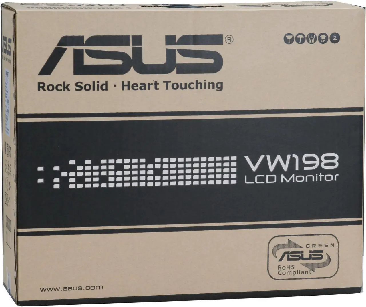 Alt view image 13 of 13 - ASUS 19" WSXGA+ LCD Monitor 5 ms D-Sub, DVI-D VW198T