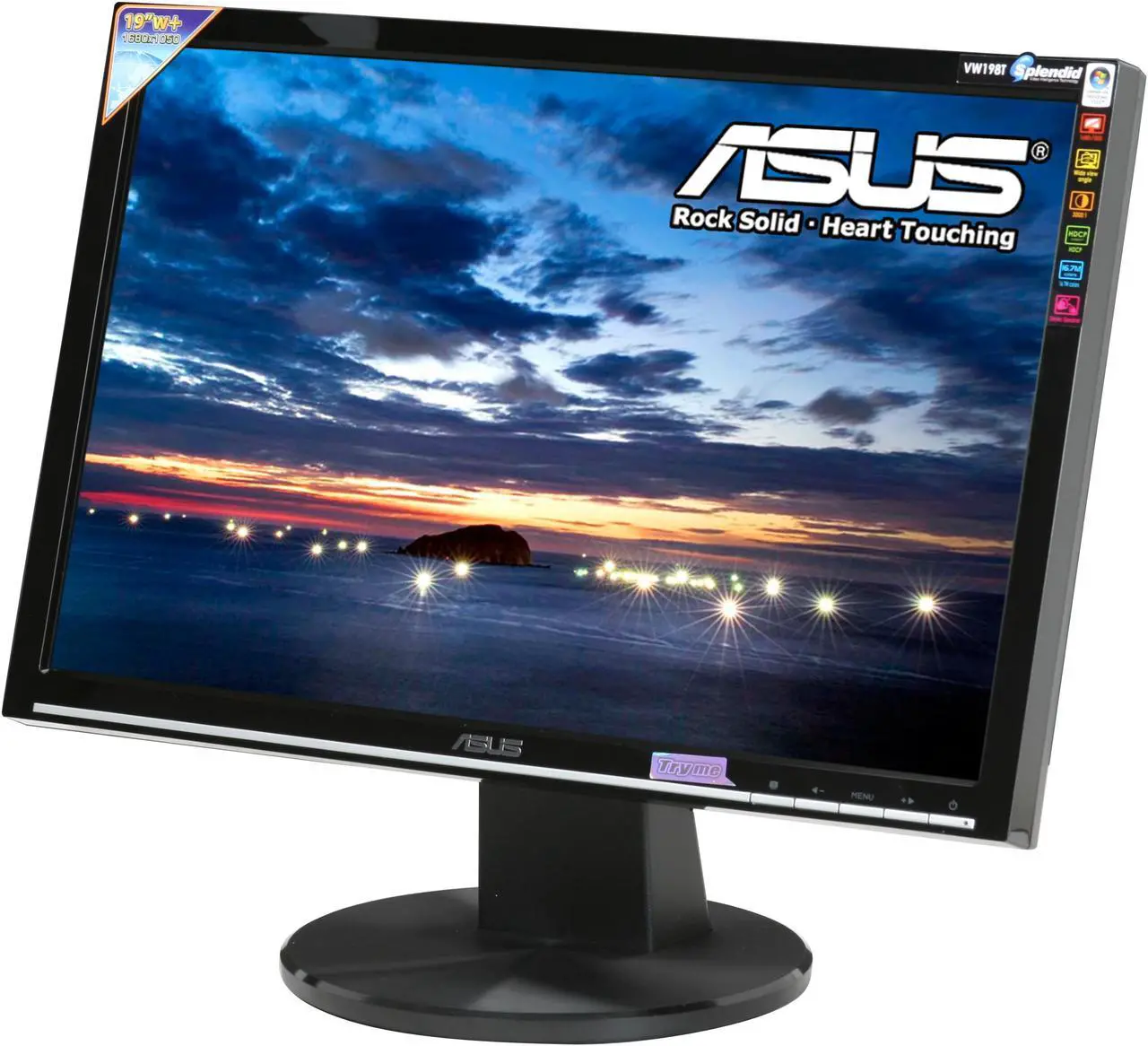Main image of ASUS 19" WSXGA+ LCD Monitor 5 ms D-Sub, DVI-D VW198T