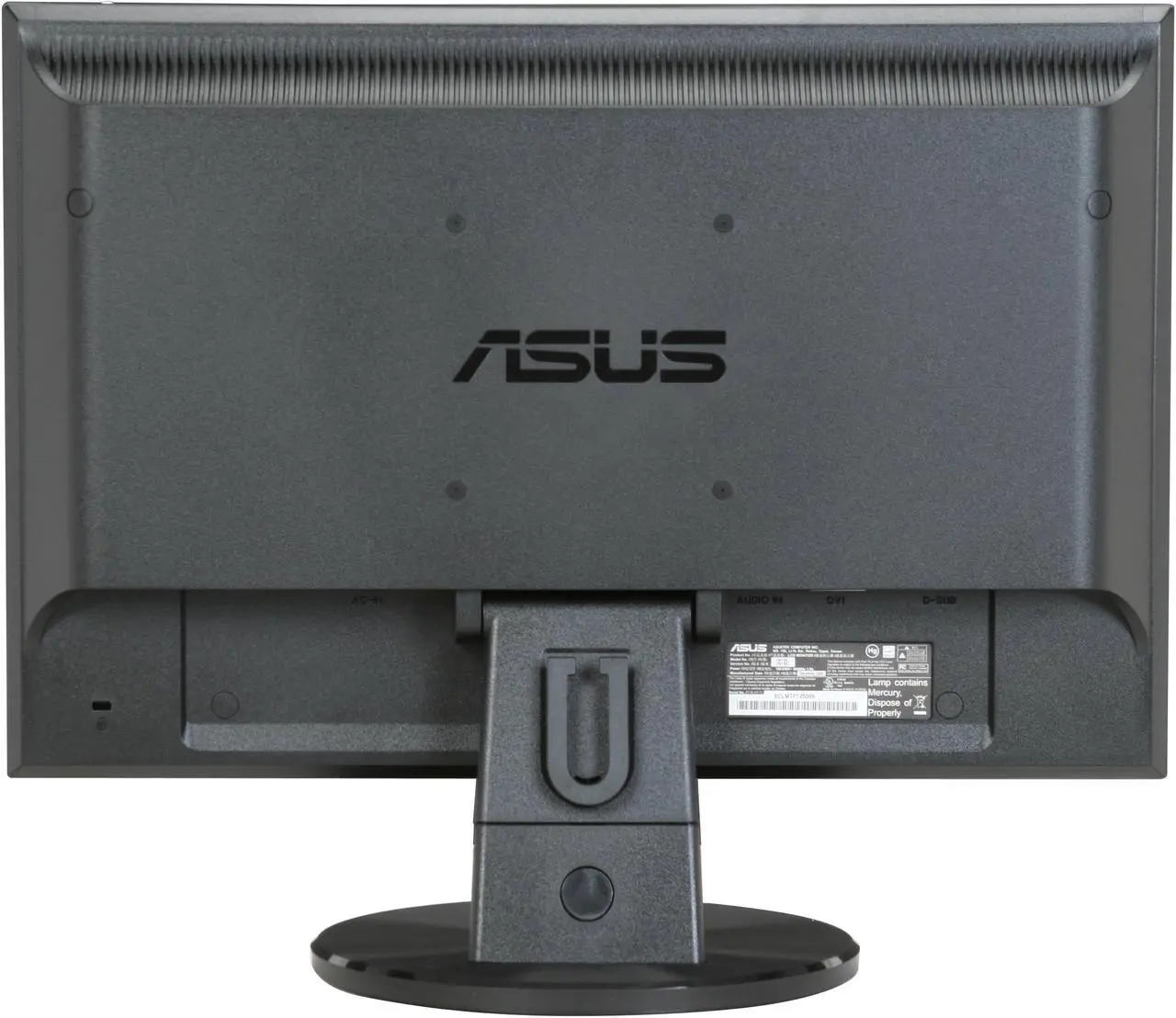 Alt view image 5 of 13 - ASUS 19" WSXGA+ LCD Monitor 5 ms D-Sub, DVI-D VW198T