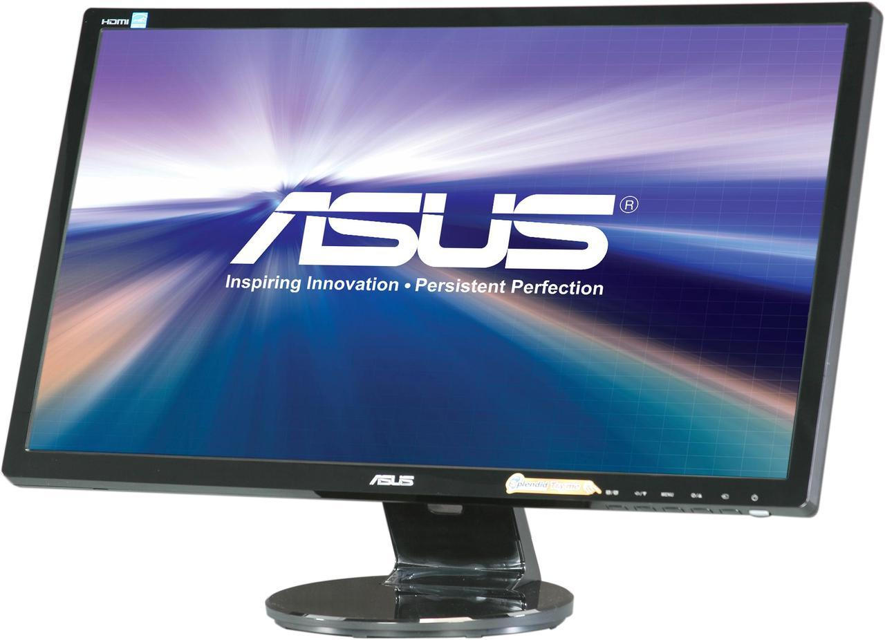 ASUS VE248H 24" Full HD 1920 x 1080 D-Sub, DVI, HDMI Built-in Speakers Asus Eye Care with Ultra Low-Blue Light & Flicker-Free LED Backlight Monitor