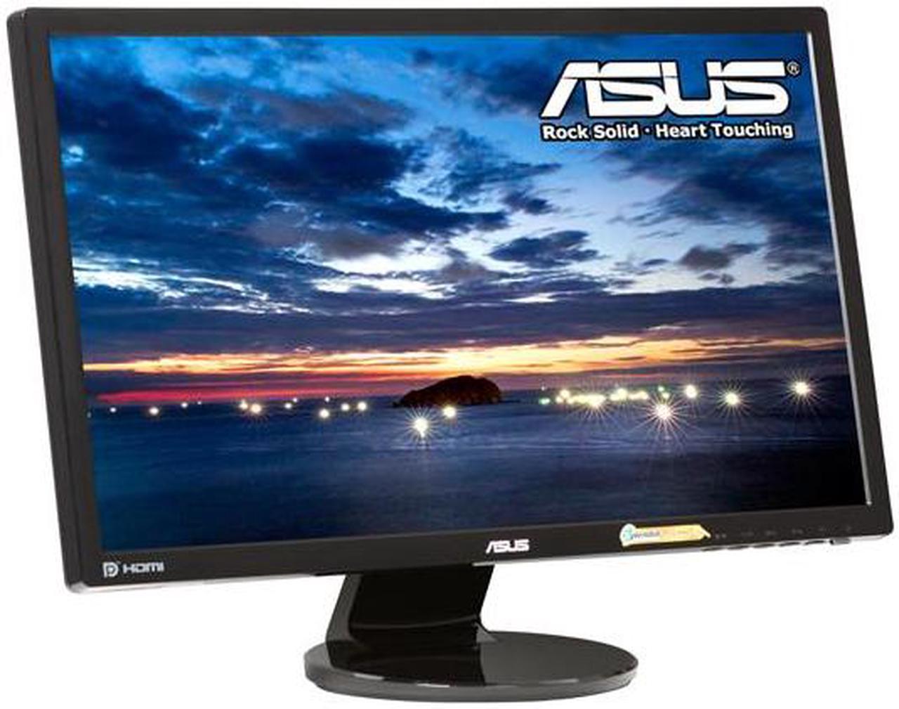 ASUS VE248Q 24" 1920 x 1080 VGA HDMI DisplayPort Asus Eye Care with Ultra Low-Blue Light & Flicker-Free Built-in Speakers LCD Monitor