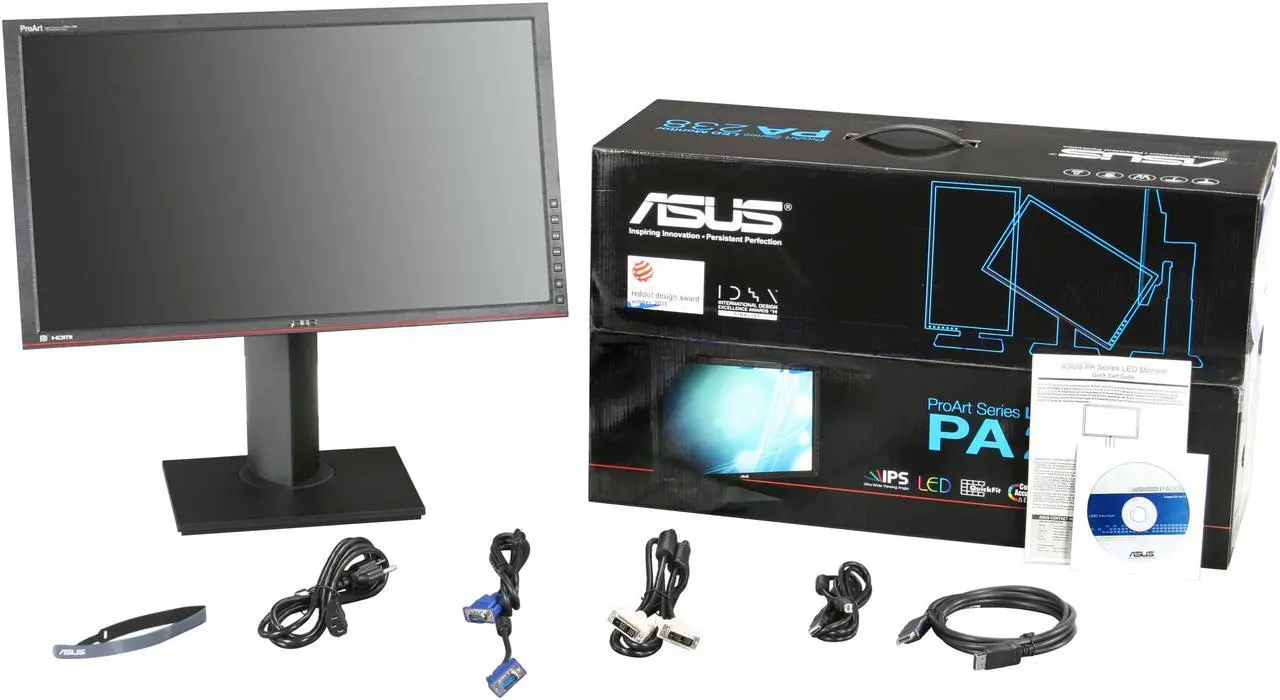 Alt view image 10 of 10 - ASUS PA Series PA238Q Black 23" 6ms HDMI Height,Swivel,Pivot & Tilt adjustment LED Backlight Widescreen LCD Monitor 250 cd/m2 ASCR 50000000:1