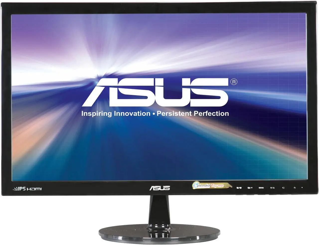 Alt view image 2 of 6 - ASUS VS229H-P Black 22" (Actual size 21.5") Widescreen LED Monitor FHD 1920 x 1080 IPS 5ms (GTG) VESA HDMI DVI VGA 3.5mm Earphone Jack