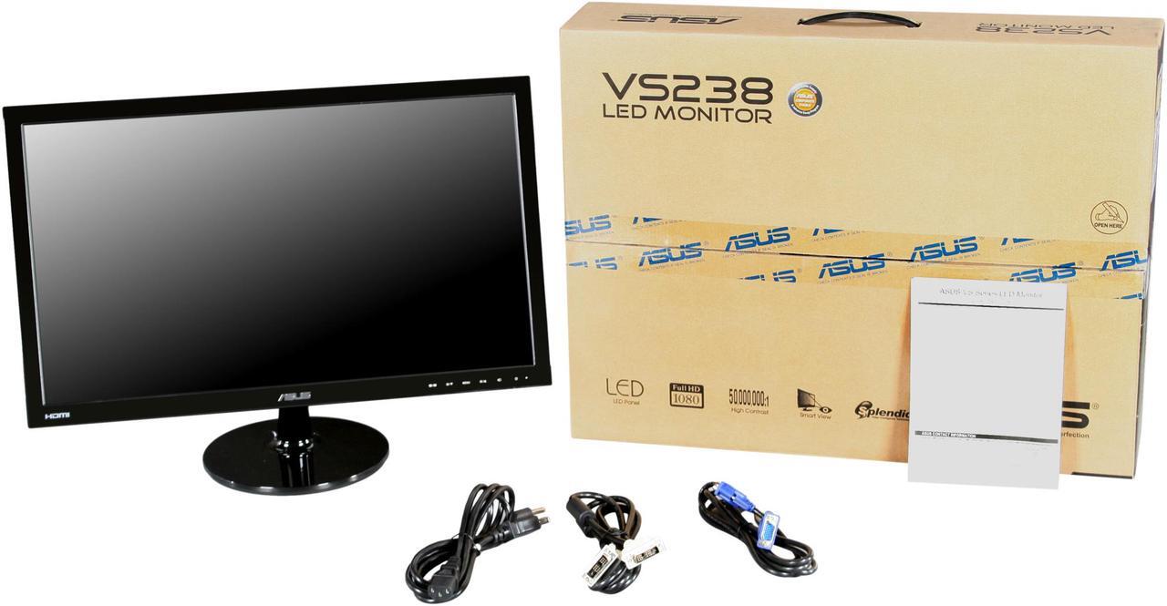 Alt view image 7 of 8 - ASUS VS239H-P 23" Full HD 1920 x 1080 VGA DVI HDMI Splendid Video Intelligence Technology Backlit LED IPS Monitor