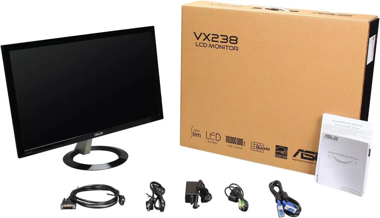 Alt view image 8 of 8 - ASUS 23" LCD Monitor 1ms (GTG) HDMI x 2, D-Sub VX238H