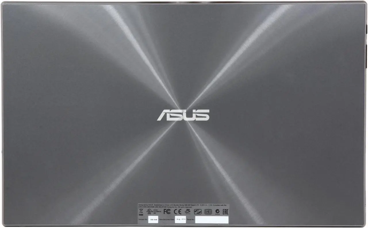 Alt view image 5 of 6 - ASUS MB168B 16" (Actual size 15.6") Widescreen LED Backlight HD Portable USB-powered Ultra-slim  Monitor with Smart Case