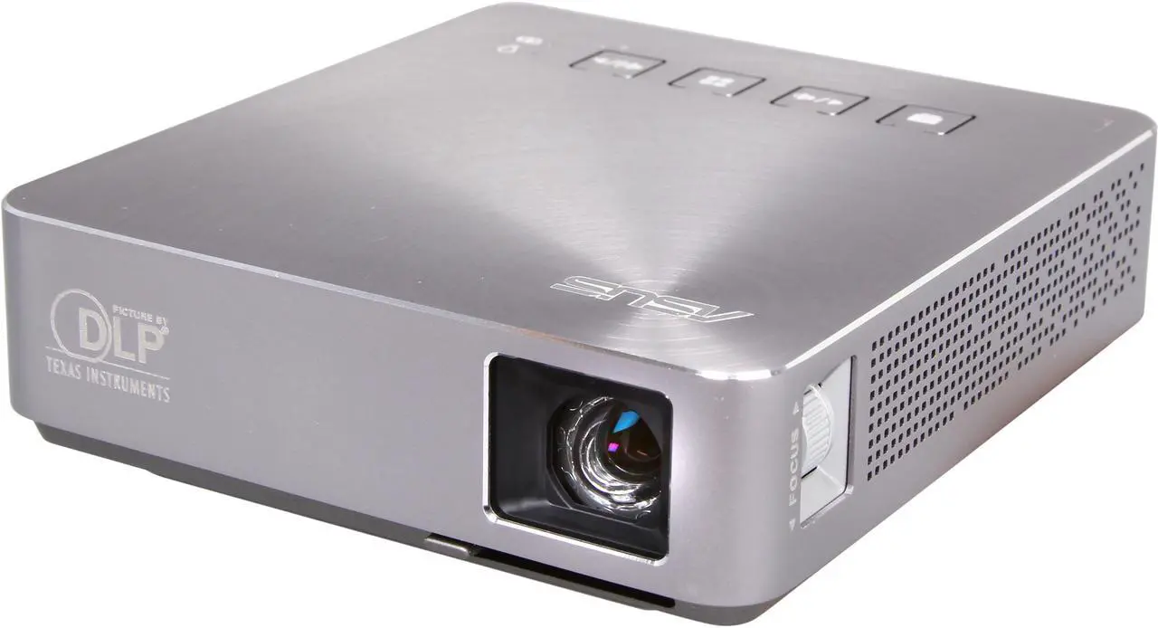 Main image of Asus S1 Silver Portable LED Projector, 854 x 480, 1000:1, 200 ANSI Lumens, HDMI&MHL&USB, Built-in Speaker