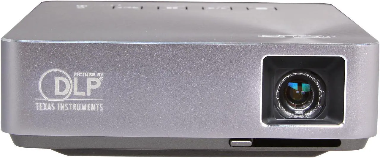 Alt view image 3 of 12 - Asus S1 Silver Portable LED Projector, 854 x 480, 1000:1, 200 ANSI Lumens, HDMI&MHL&USB, Built-in Speaker