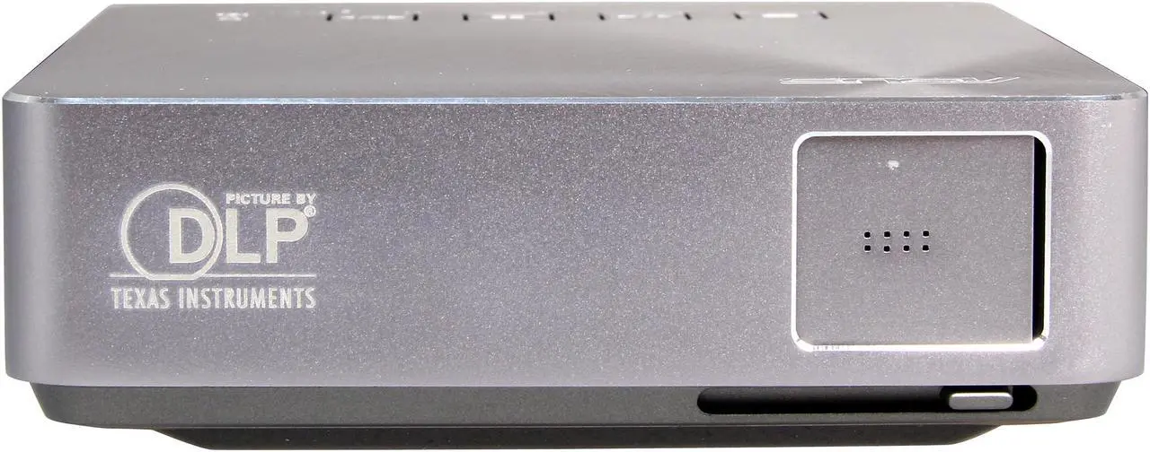Alt view image 4 of 12 - Asus S1 Silver Portable LED Projector, 854 x 480, 1000:1, 200 ANSI Lumens, HDMI&MHL&USB, Built-in Speaker