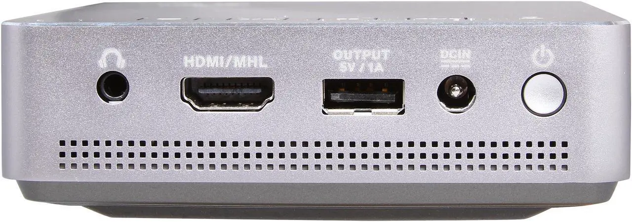 Alt view image 7 of 12 - Asus S1 Silver Portable LED Projector, 854 x 480, 1000:1, 200 ANSI Lumens, HDMI&MHL&USB, Built-in Speaker