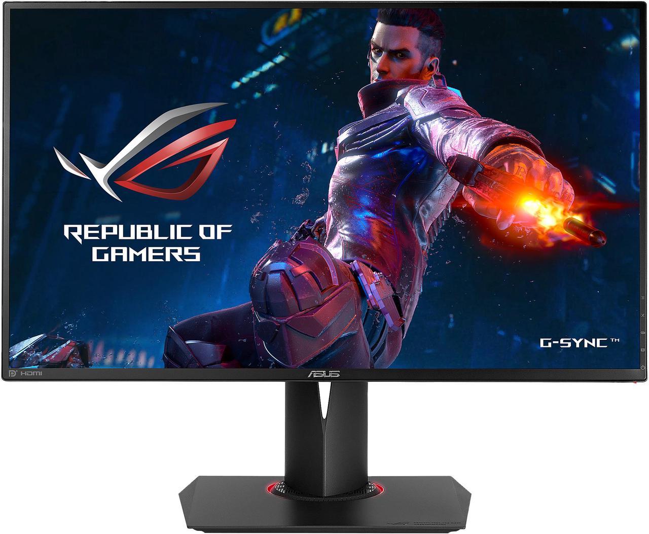 ASUS ROG Swift 27" 1440P Gaming Monitor (PG278Q) - QHD (2560 x 1440), 144Hz, 1ms, G-SYNC, USB 3.0, DisplayPort, Pivot, Tilt, Swivel, Height Adjustable