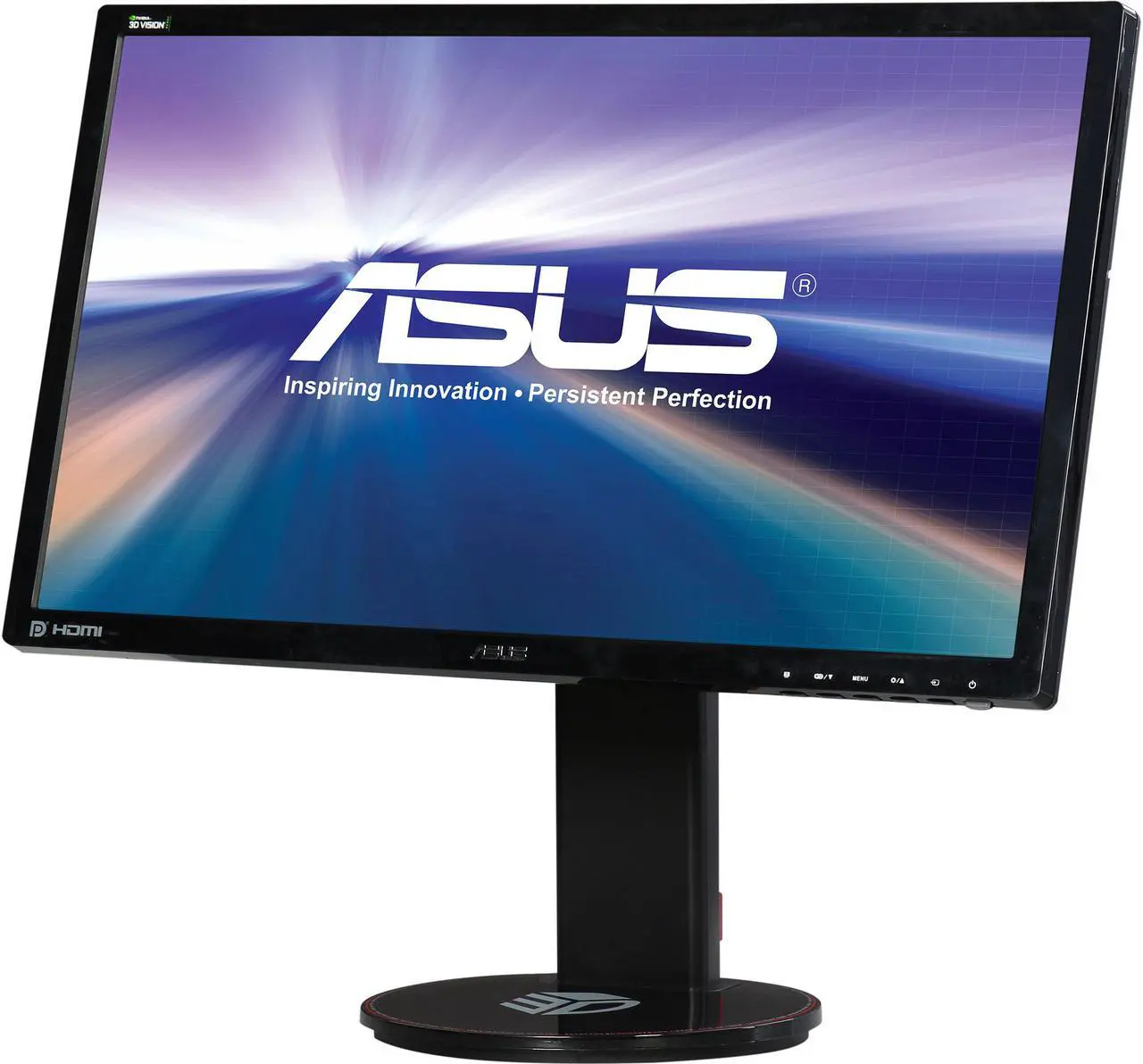 Main image of Asus VG248QE 24" Full HD 1920x1080 144Hz 1ms HDMI DVI-D DisplayPort 3D Vision Ready Built-in Speakers Gaming Monitor