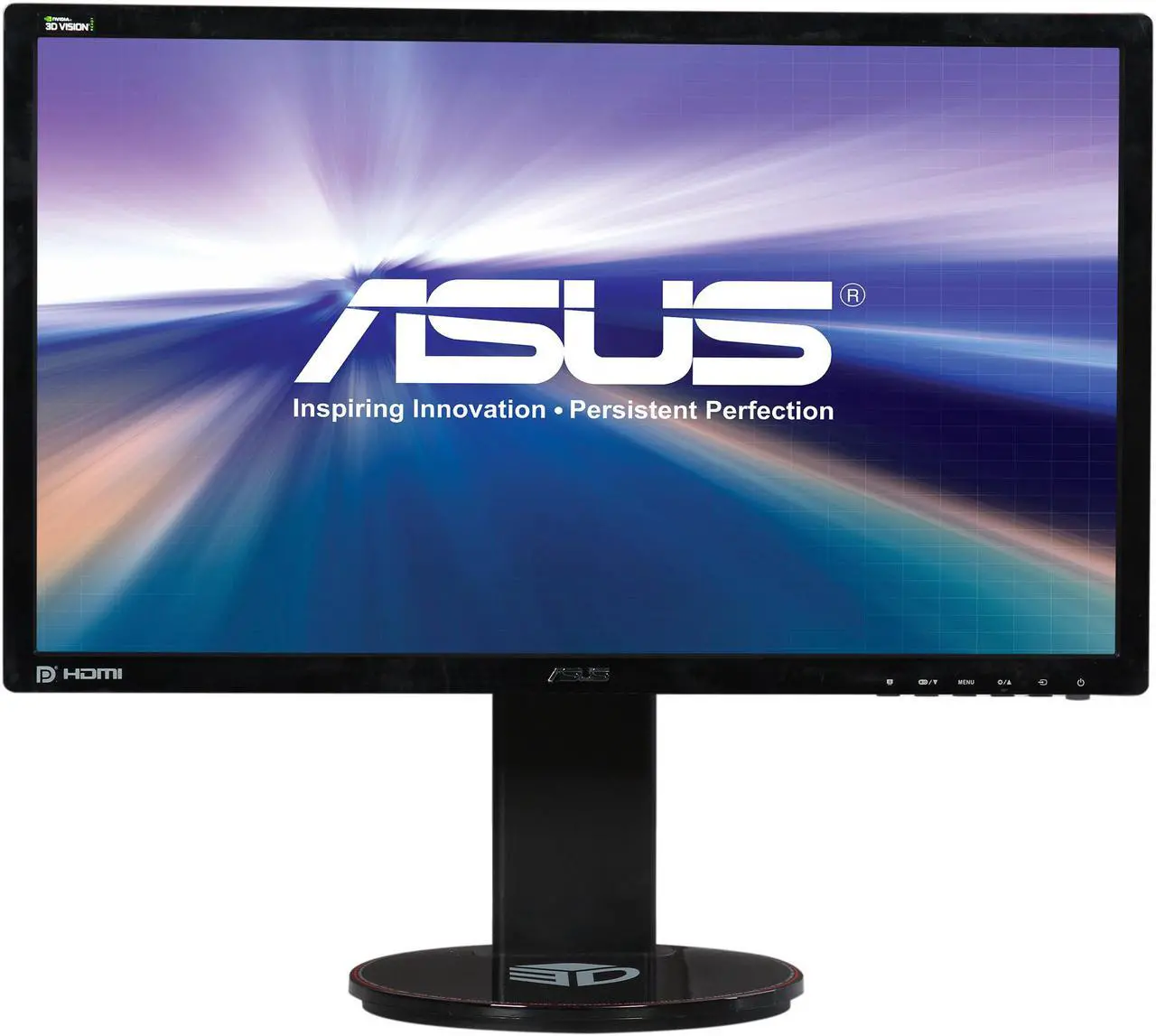 Alt view image 2 of 9 - Asus VG248QE 24" Full HD 1920x1080 144Hz 1ms HDMI DVI-D DisplayPort 3D Vision Ready Built-in Speakers Gaming Monitor