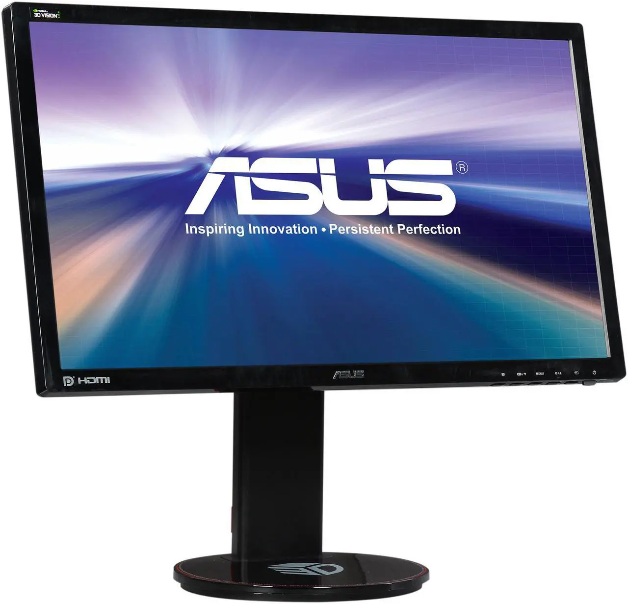 Alt view image 3 of 9 - Asus VG248QE 24" Full HD 1920x1080 144Hz 1ms HDMI DVI-D DisplayPort 3D Vision Ready Built-in Speakers Gaming Monitor