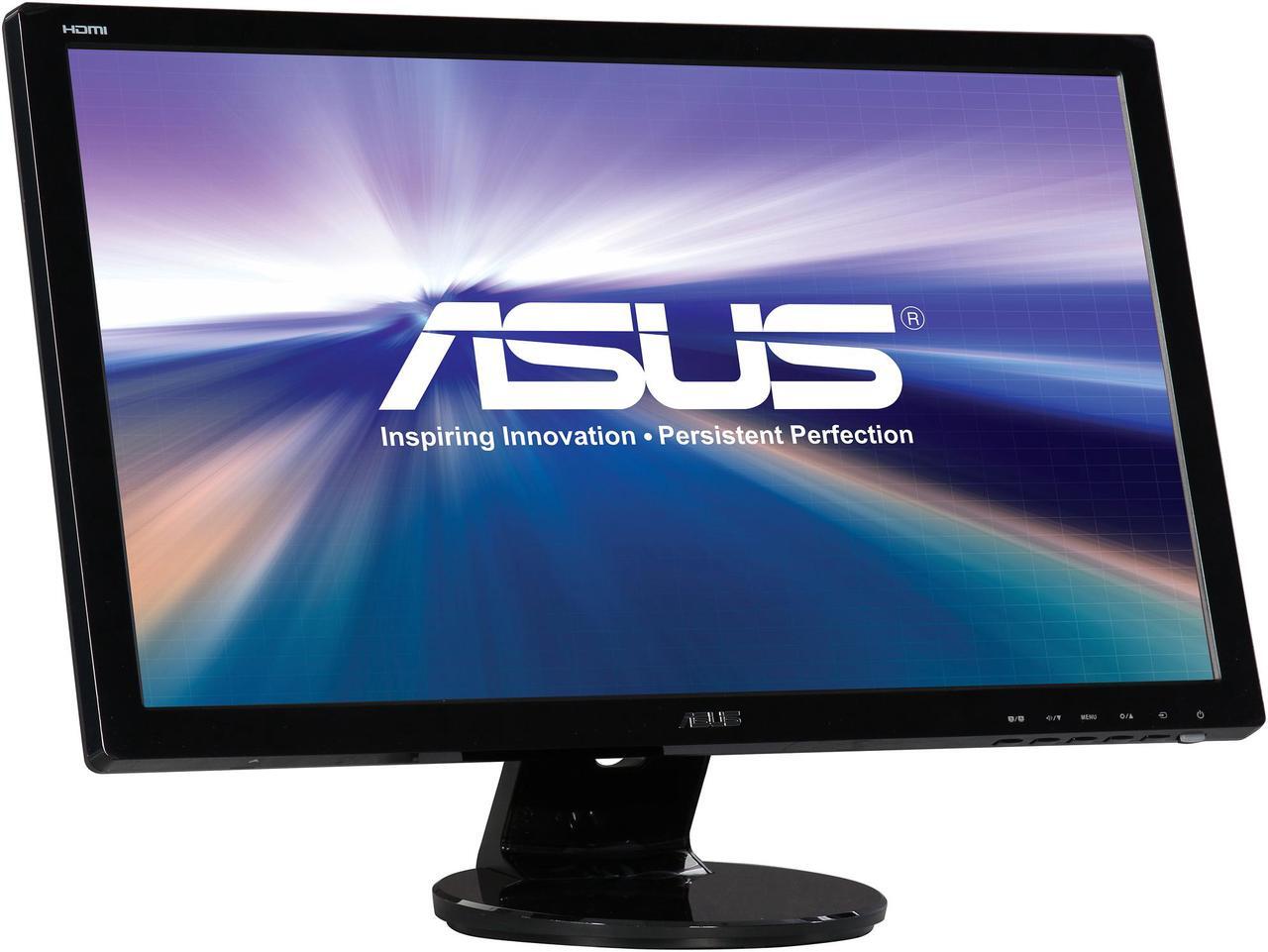 Alt view image 3 of 7 - ASUS VE247H Black 23.6" HDMI Widescreen LED Backlight LCD Monitor 300 cd/m2 10,000,000:1 (ASCR) Built-in Speakers