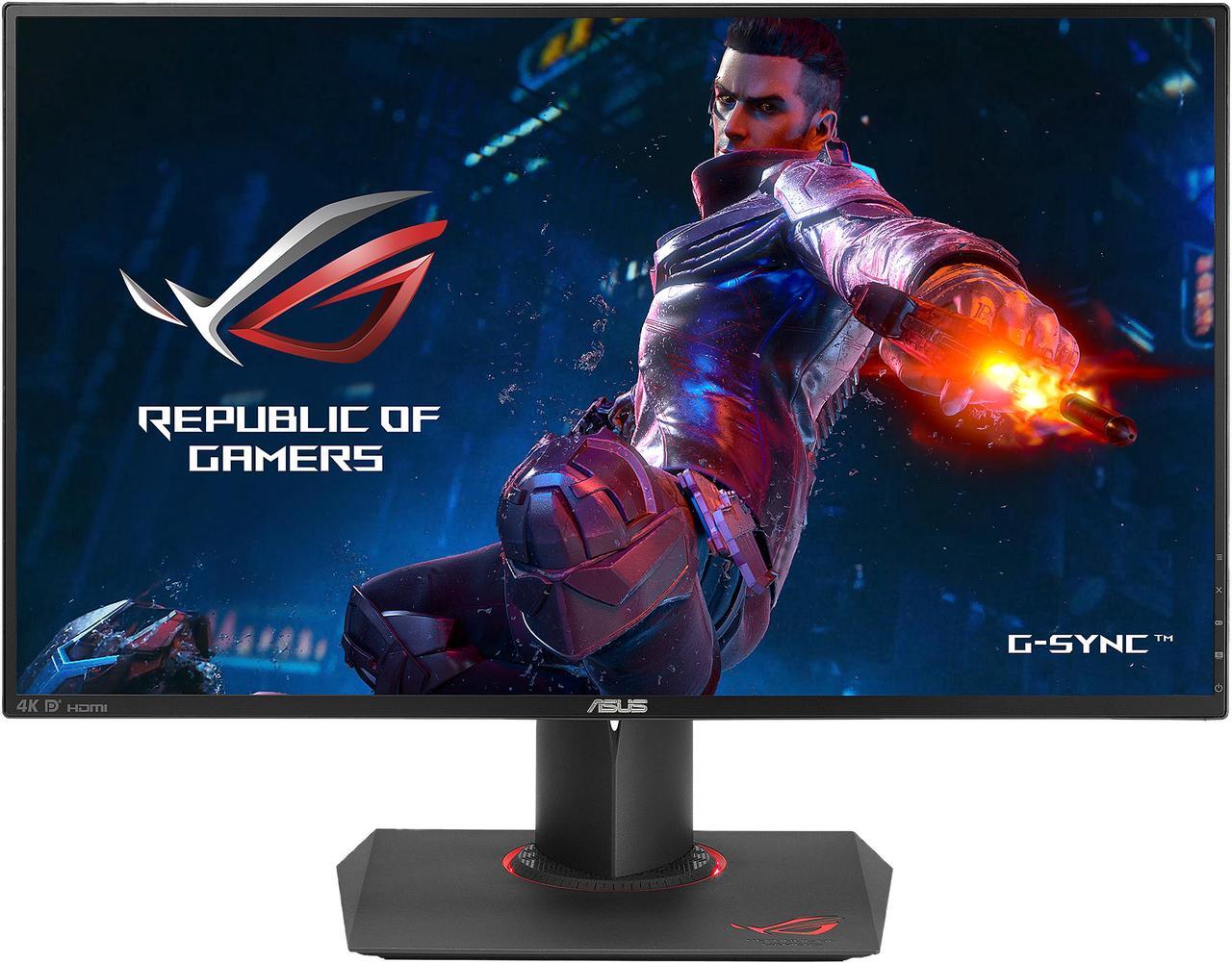 Main image of Asus ROG Swift PG27AQ Black 27” 4K/UHD 3840X2160 IPS NVIDIA G-Sync Gaming Monitor with GamingPlus and Gaming Visual Technology, built in speakers , Tilt,Swivel,Pivot,Height Adjustable