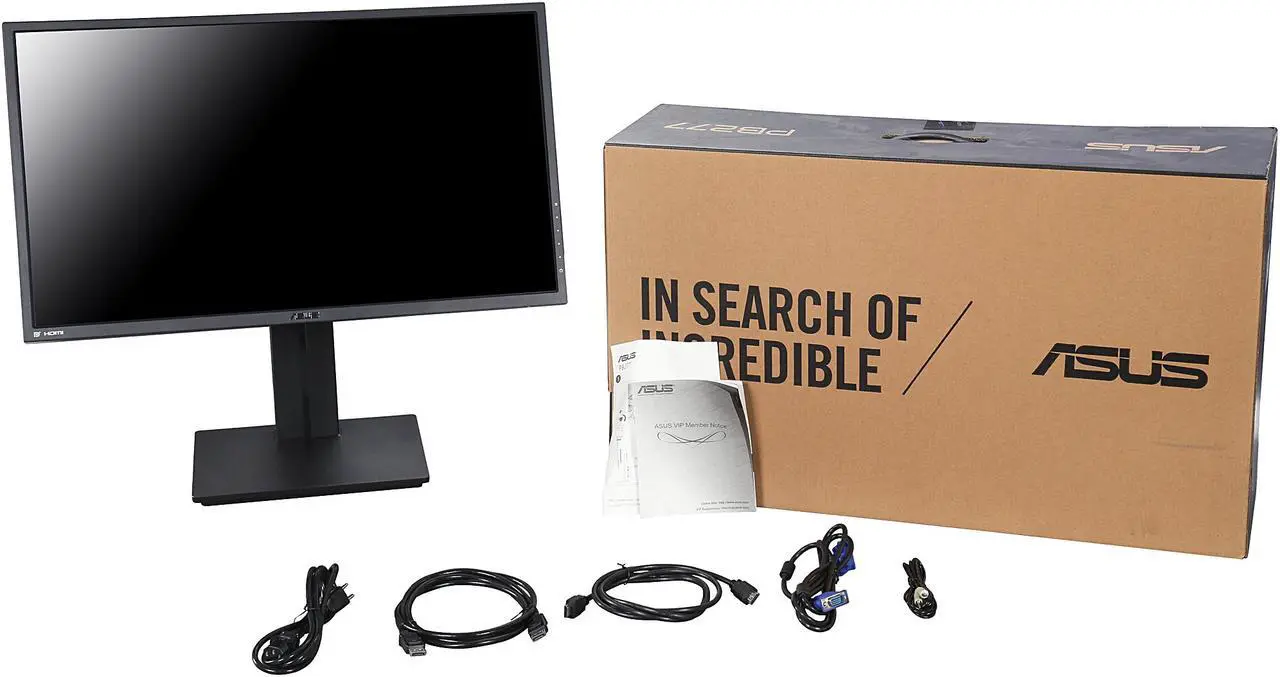 Alt view image 10 of 10 - ASUS 27" 1440P Eye Care Monitor (PB277Q) - QHD (2560 x 1440), 75Hz, 1ms, HDMI, DVI, VGA
