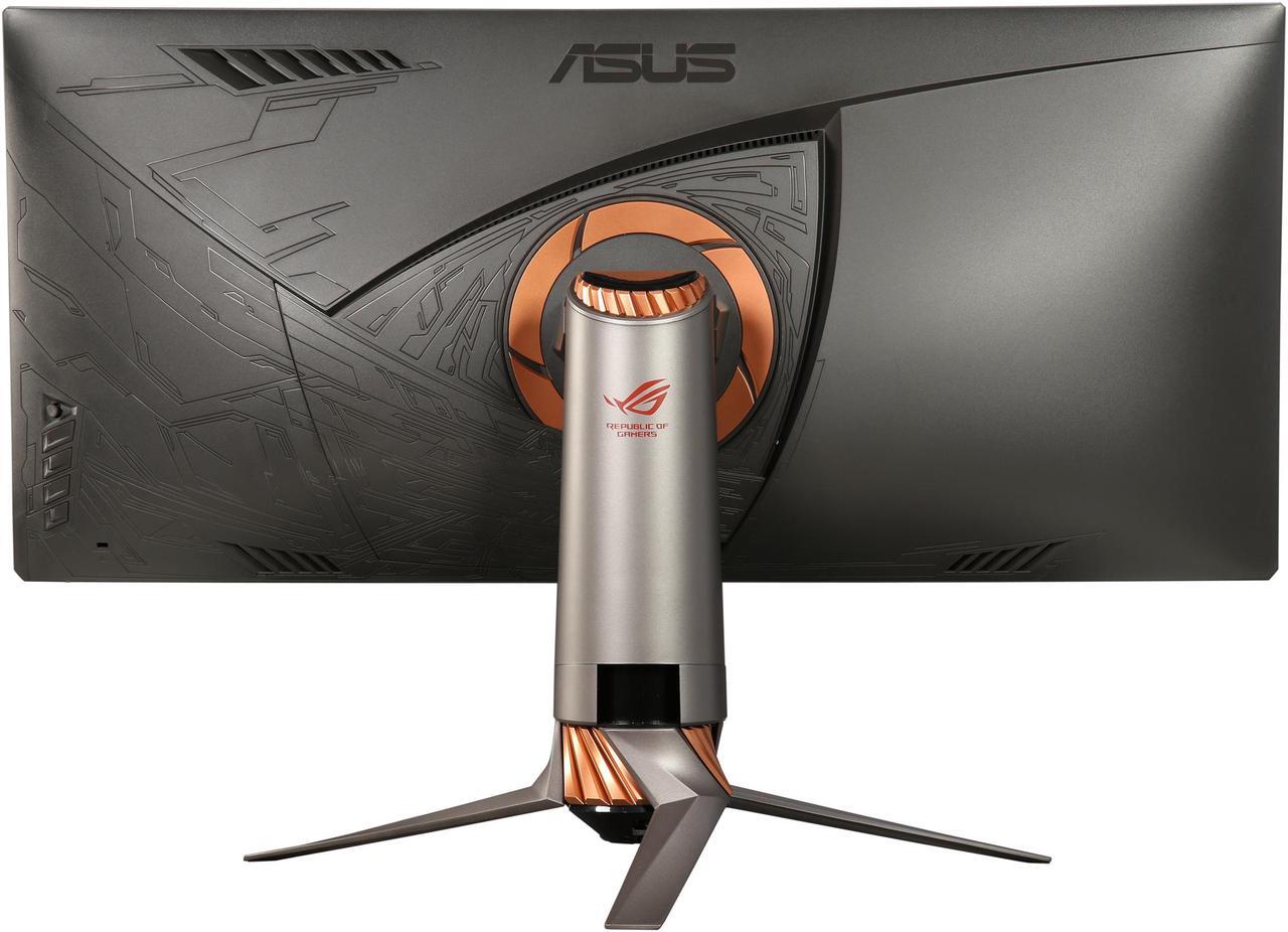 Alt view image 5 of 10 - ASUS ROG Swift PG348Q 34" QHD 3440 x 1440 2K Resolution Overclockable 100Hz HDMI DisplayPort NIVIDA G-SYNC Built-in Speakers Ultra-Wide Backlit LED Curved IPS Gaming Monitor