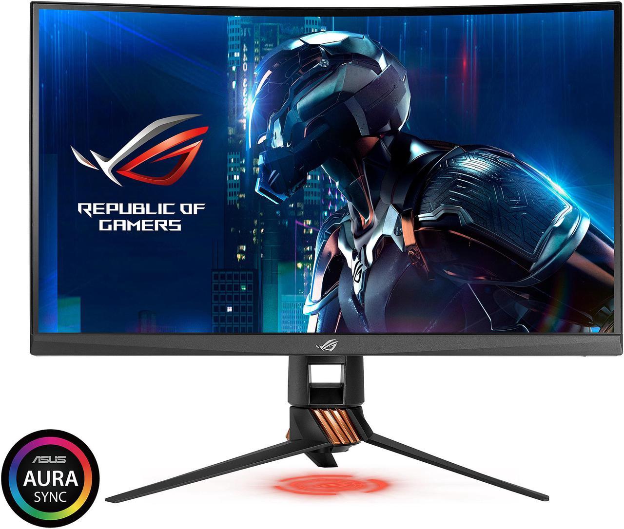 ASUS ROG Swift PG27VQ 27" WQHD 2560 x 1440 1ms 165Hz HDMI, DisplayPort G-SYNC Aura Sync Curved Gaming Monitor with Eye Care