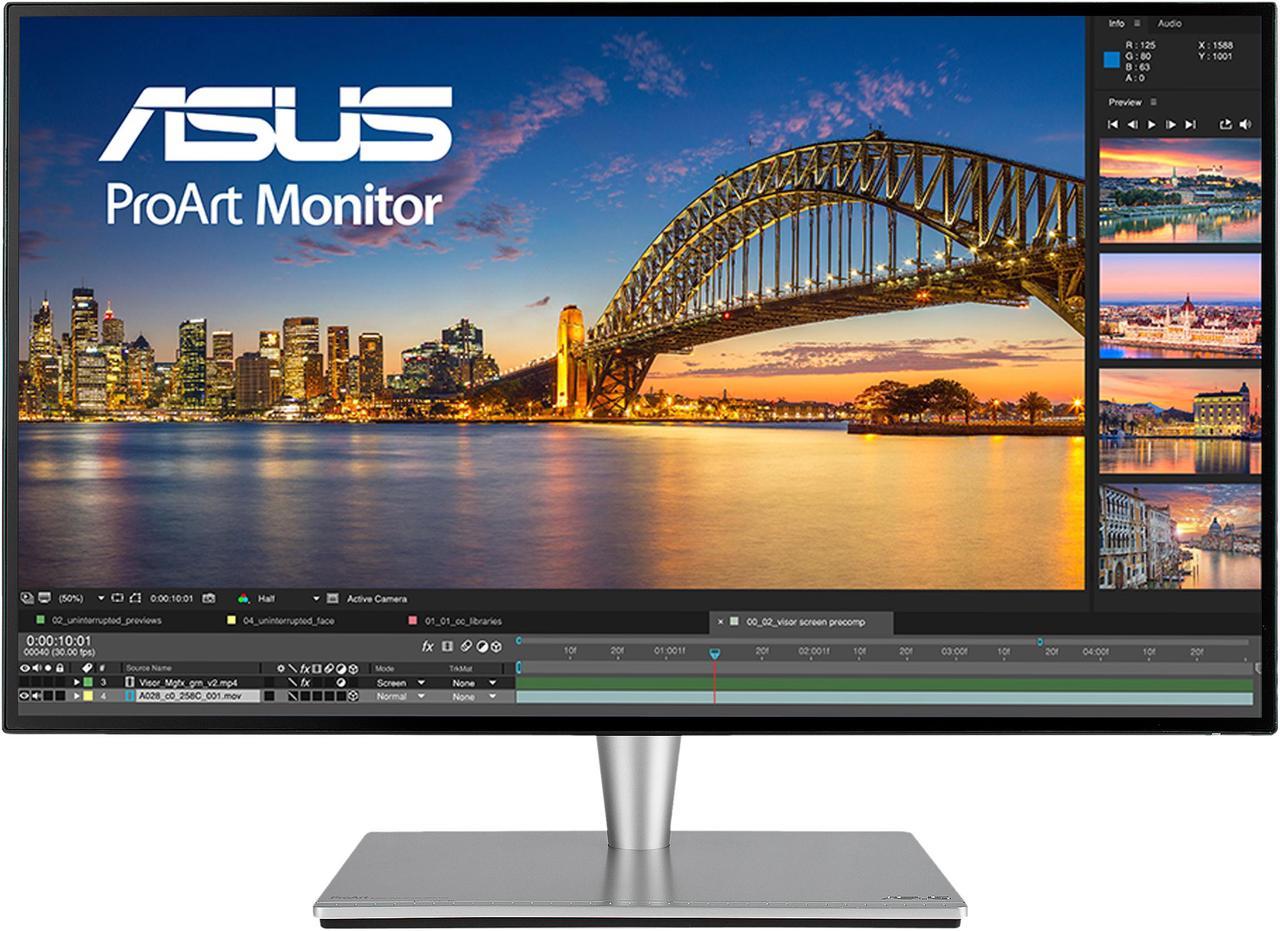 ASUS  27" 1440P ProArt Display (PA27AC) - QHD (2560 x 1440), HDR-10, 100% Adobe sRGB, TB3, DP 1.2, HDMI 2.0a, Eye Care