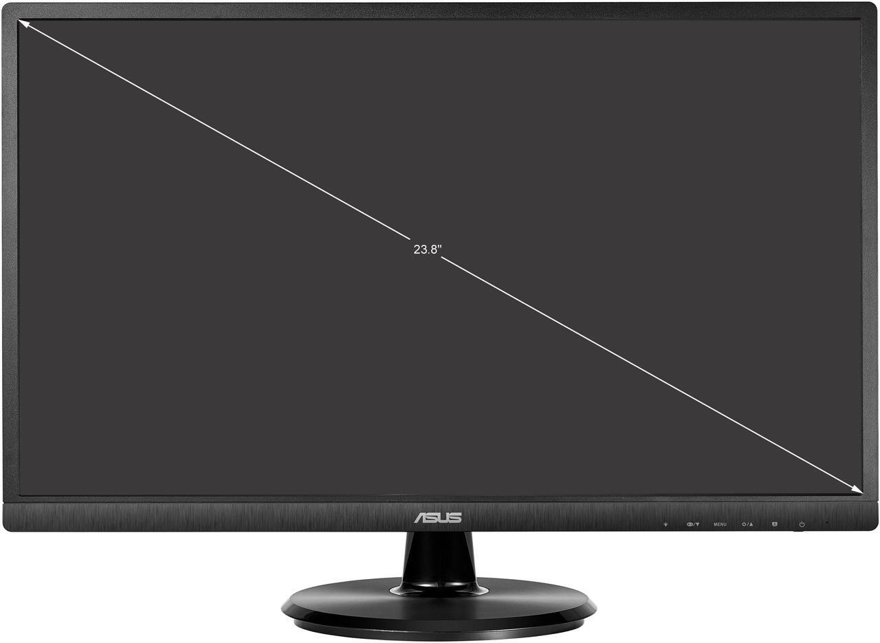 Alt view image 7 of 7 - ASUS VA249HE 24" (Actual size 23.8") Full HD 1920 x 1080 HDMI VGA Asus Eye Care with Ultra-Low Blue-Light & Flicker-Free Technology LED Backlit LCD Monitor