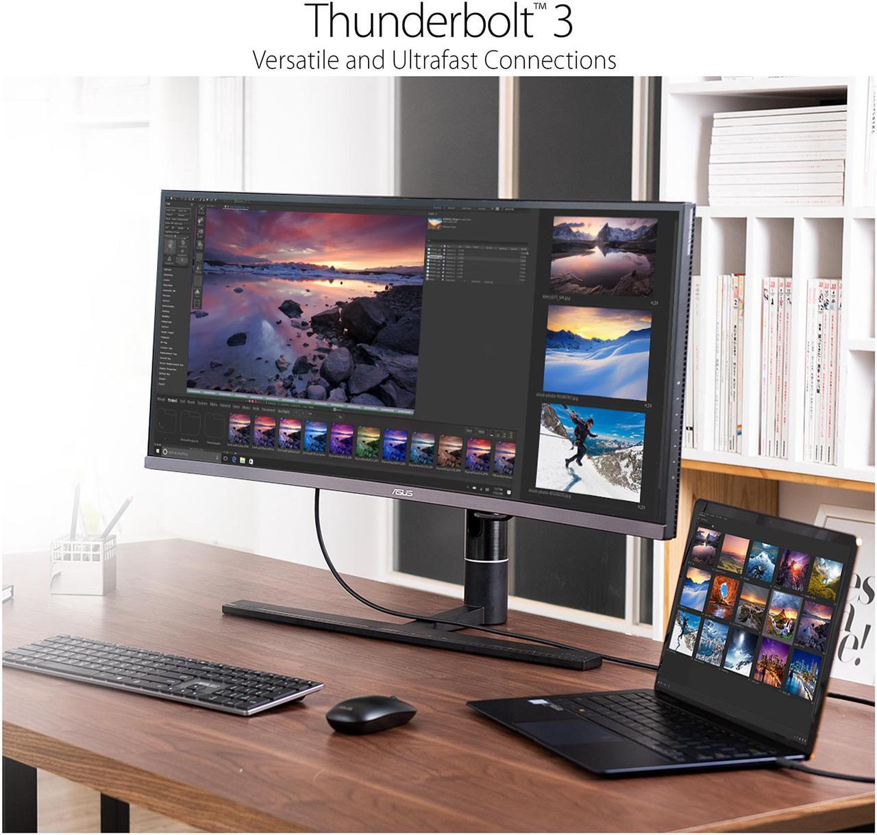 Alt view image 6 of 6 - ASUS ProArt PA34VC 34" Curved Monitor UWQHD 100Hz HDR-10 IPS Eye Care, Thunderbolt 3, DisplayPort 1.2, HDMI 2.0b