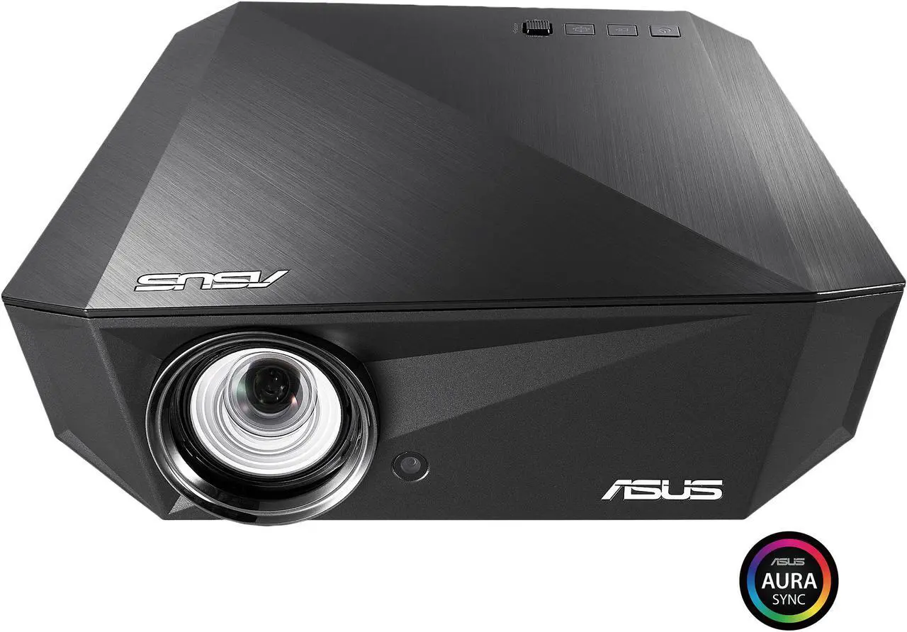 Main image of ASUS F1 LED Projector, FULL HD (1920 x 1080), 1200 Lumens, Short Throw, Horizontal & Vertical Keystone Adjustment , Auto Focus, 2.1 Channel Audio, Audio by Harman Kardon, Wireless Projection, HDMI