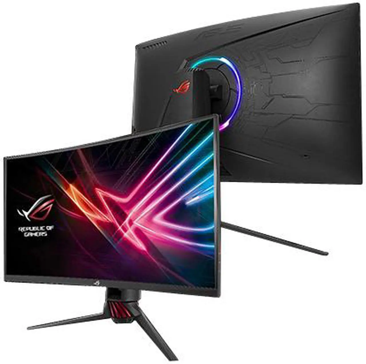Alt view image 8 of 10 - ASUS ROG Strix XG32VQR 32" (Actual size 31.5") WQHD 2560 x 1440 144Hz 2 x HDMI, DisplayPort, USB Ports Radeon FreeSync 2 Curved HDR Gaming Monitor