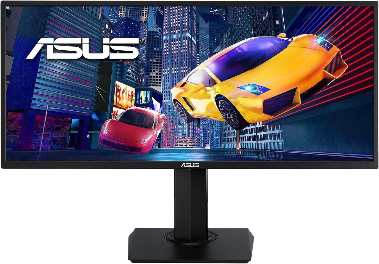 Main image of ASUS VP348QGL 34" Quad HD 3440 x 1440 75Hz 2xHDMI DisplayPort Adaptive-SYNC/FreeSync HDR-10 Blue Light Filter Flicker Free Asus Eye Care Built-in Speakers Ultra Wide Backlit LED Gaming Monitor