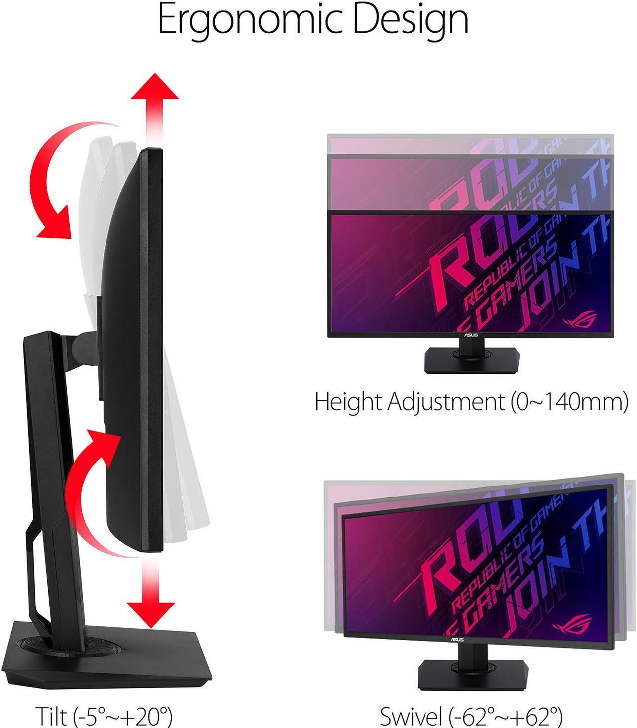 Alt view image 6 of 7 - ASUS VP348QGL 34" Quad HD 3440 x 1440 75Hz 2xHDMI DisplayPort Adaptive-SYNC/FreeSync HDR-10 Blue Light Filter Flicker Free Asus Eye Care Built-in Speakers Ultra Wide Backlit LED Gaming Monitor
