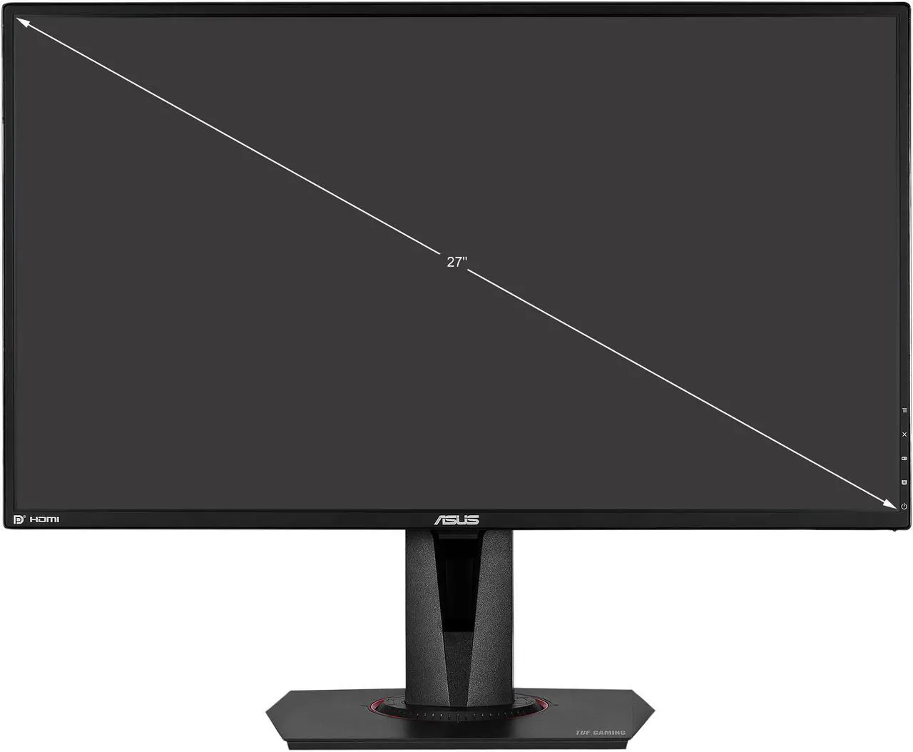 Alt view image 3 of 9 - ASUS TUF Gaming 27" 1440P HDR Gaming Monitor (VG27BQ) - QHD (2560 x 1440), 165Hz (Supports 144Hz), 0.4ms, Extreme Low Motion Blur, Speaker, G-SYNC Compatible, VESA Mountable, DisplayPort, HDMI