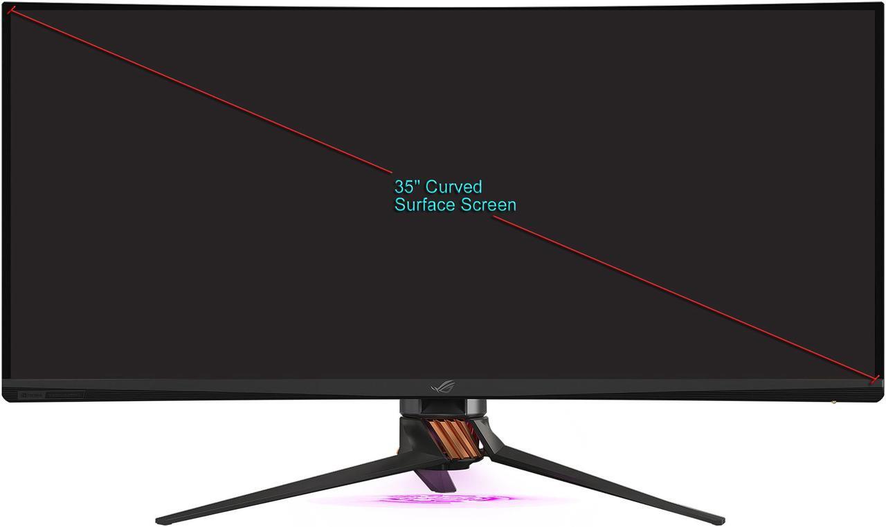Alt view image 8 of 8 - ASUS ROG Swift PG35VQ 35" 21:9 Ultra-WQHD 3440 x 1440 2K Resolution 200Hz HDMI, DisplayPort NVIDIA G-SYNC HDR-10 Flicker-Free Low Blue Light LED Backlit Curved Gaming Monitor