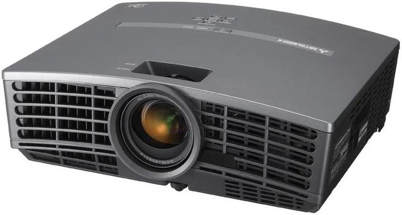 Alt view image 2 of 20 - MITSUBISHI HD1000 DLP 720p Home Theater Projector w/ 106" Fixed Frame Screen, celling mount, 30" HDMI & 25" component cables