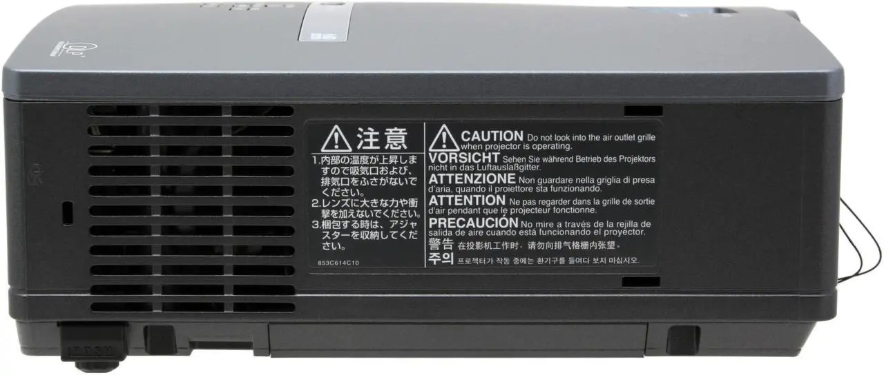 Alt view image 7 of 20 - MITSUBISHI HD1000 DLP 720p Home Theater Projector w/ 106" Fixed Frame Screen, celling mount, 30" HDMI & 25" component cables
