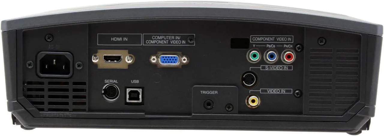 Alt view image 8 of 20 - MITSUBISHI HD1000 DLP 720p Home Theater Projector w/ 106" Fixed Frame Screen, celling mount, 30" HDMI & 25" component cables