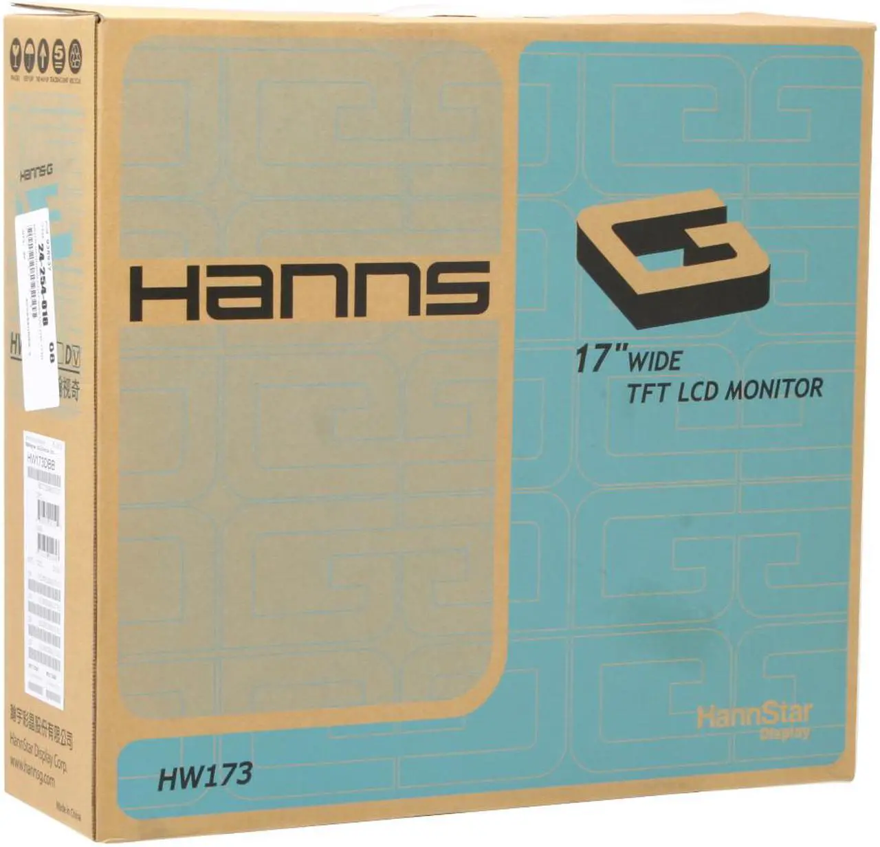 Alt view image 11 of 11 - Hanns-G 17" Active Matrix, TFT LCD WXGA+ LCD Monitor 8 ms D-Sub, DVI-D HW-173DBB