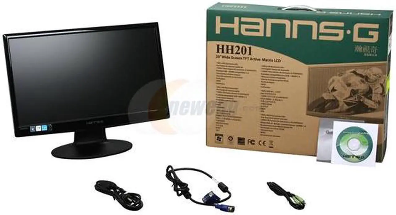 Alt view image 8 of 8 - Hanns-G 20" Active Matrix, TFT LCD LCD Monitor 5 ms D-Sub, HDMI HH201HPB