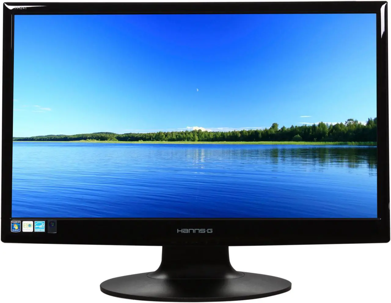Alt view image 2 of 7 - Hanns·G HH241DPB Black 23.6" 5ms Full HD WideScreen LCD Monitor w/Speakers 300 cd/m2 X-Contrast 15,000:1 / 1000:1 (Typical)
