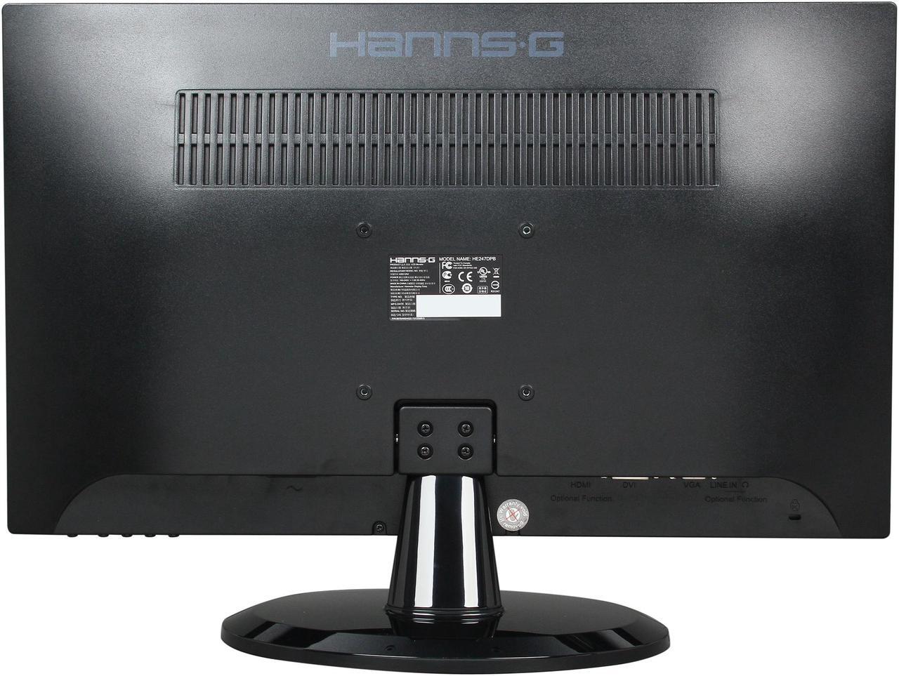 Alt view image 5 of 8 - Hanns-G 23.6" LCD Monitor 5 ms D-Sub, DVI HE247DPB